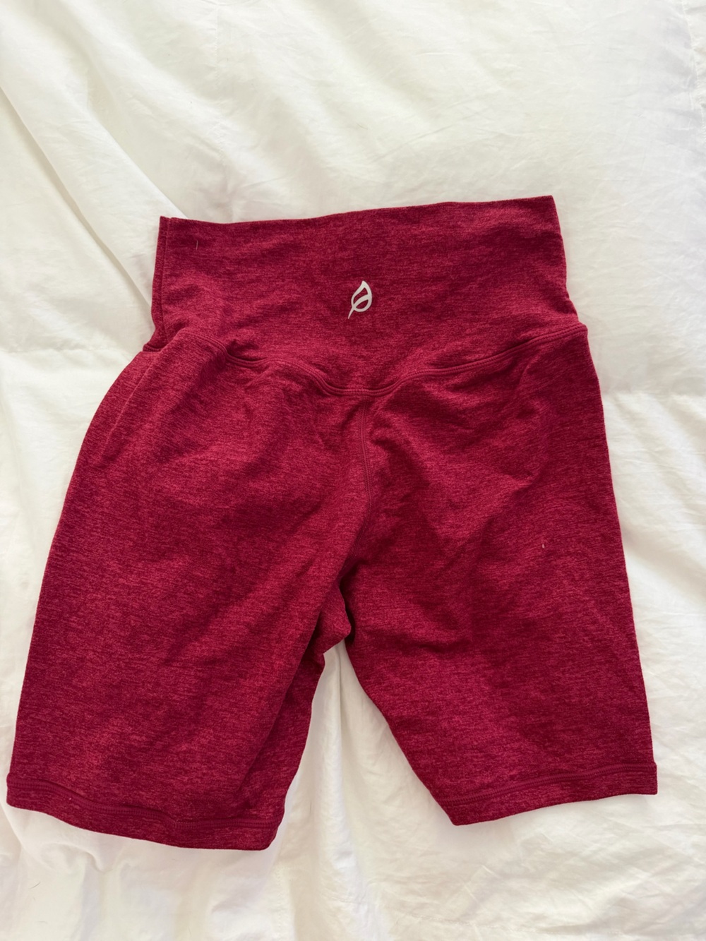 P’tula Girls' Maroon Active Bike Shorts with High Waist